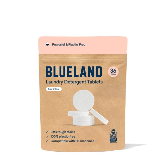Detergente para ropa en tabletas BLUELAND sin perfume 36 tabletas