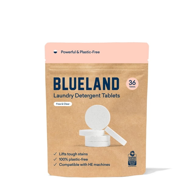 Detergente para ropa en tabletas BLUELAND sin perfume 36 tabletas