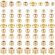 thumbnail image 1 of Cuentas espaciadoras doradas de 14K y 18K, 160 piezas, 8 estilos: cuentas Heishi de disco doradas, cuentas espaciadoras planas redondas, cuentas espaciadoras cúbicas de metal., 1 of 7