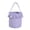 Purple, variant on Halloween Boo Basket, Collapsible Reusable Trick-or-Treat Tote with Skull and Ghost Designs, Great for Candy Storage and Party Favors (Purple)
