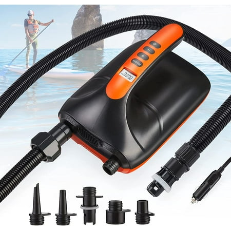 Pompe à Air électrique 12V DC Pour SUP Gonflable, Kayak, Canoë, Bateau - Dimensions 20.5x15x24.5 Cm
