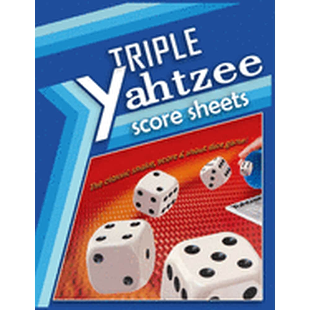 triple yahtzee score sheets 100 triple yahtzee score pads triple