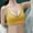 Yellow, variant on KDFJPTH Women's Solid Color Cami Wireless Bra