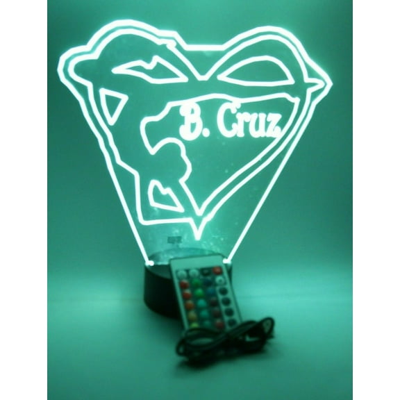 Sports Team Player Fan Athlete Name Night Light Up Table Lamp LED Personalized Any Name Custom It's Wow, with Remote 16 Colors Changing Free Engraving Great Gift (Gymnasts Gymnastics Tumbler)