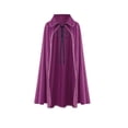 thumbnail image 4 of SAWOBUUN Medieval Cloak Renaissance Cape for Women Men Suede Collared Halloween Gothic Cape, 4 of 6