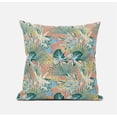 thumbnail image 5 of Amrita Sen Plant Illusion Suede Zippered Pillow with Insert in Gray 20 x 20, 5 of 7