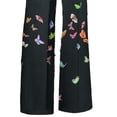thumbnail image 4 of DYMADE Women Holiday Style Slash Neck Belted Floral Printed Casual High Waist Jumpsuit, 4 of 4
