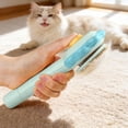 thumbnail image 1 of Versatile Self Cleaning Deshedding Brush 2 In 1 Hair Remover Grooming Tool For Cats Dogs With Stainless Steel Comb Easy Click Mechanism, 1 of 3