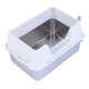thumbnail image 1 of Caja De Para Gatos De Acero Inoxidable, Caja De Grande De Metal De 20 Litros Con Lados Altos Antisalpicaduras, Incluye Pala Para , Bandeja De Grande Para Gatos De Interior, 1 of 7