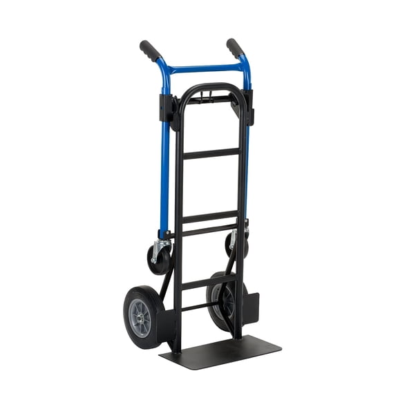 Harper 4-in-1 Quick Change Steel Convertible Hand Truck, 800 lbs., Black/Blue (DTC8635P) CA3