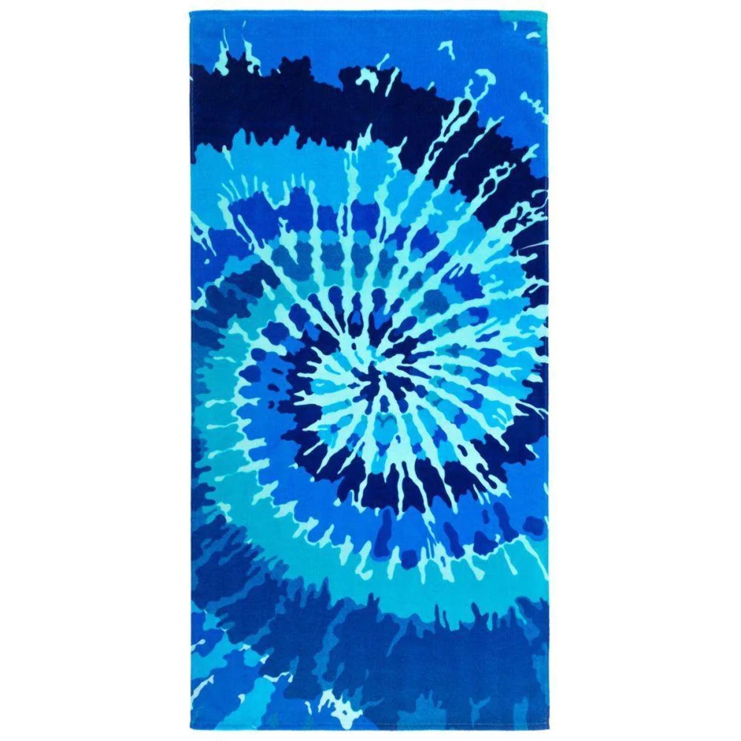 Design "Tie Dye Blue" 63" Round Beach Towel 