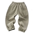 thumbnail image 3 of Avtoify Boys Pants Boys Girls Side Stripe Jogger Pants Elastic Waist Loose Cuffed Sweatpants, 3 of 6