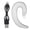 Silver, variant on YAHHU Bone Conduction Bluetooth Headphones Wireless Ear Hook Painless Headset with Built-in Mic IPX5 Waterproof for Sports (1.1 oz / 31.1g) - Sleek Silver
