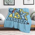 thumbnail image 4 of Pokemon Squirtle Throw Blanket Cute Flannel for Boys Girls Men Women, 4 of 7
