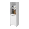 thumbnail image 6 of Xukmct Pantry Cabinet with 4 Shelves, Single Door Storage Cabinet for Living Room, Bathroom, White, 6 of 8
