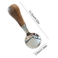 thumbnail image 3 of Stylish Oned Cute Stoneding Walnut Wood Spoon Oned Fork Made Of 304 Stainless Steel Suitable For Fruit Dessert Oned Household Use, 3 of 6