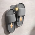 thumbnail image 4 of Zapatero, organizador de zapatos, estante para zapatillas de baño, sin perforaciones ni vestigios, gancho de instalación, estante de plástico para baño., 4 of 6