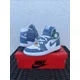 thumbnail image 1 of N I-K-E A i r-Jor-dan 1 Retro White/boarder Blue, 1 of 6