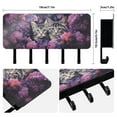 thumbnail image 2 of Cats Flowers Floral Purple Mail Holder Organizer Wall Mount with Shelf Key Holder Key Rack with 5 Key Hooks for Wall Decorative, 2 of 6