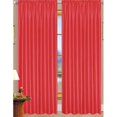 thumbnail image 1 of RT Designers Collection PNN03177 Nikki Faux Silk 54 x 84 in. Rod Pocket Curtain Panel, Red, 1 of 1