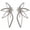 Silver, variant on Huge Butterfly Studs Earrings Boho Vintage Rhinestone Statement Earrings Angel Wings Crystal Earrings Shiny Leaf-shaped Flower Stud Earrings Wedding Jewelry Gifts for Women