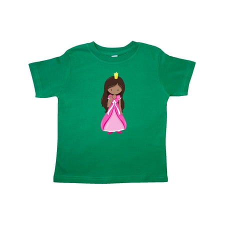 

Inktastic African American Princess In Pink Dress Gift Toddler Toddler Girl T-Shirt
