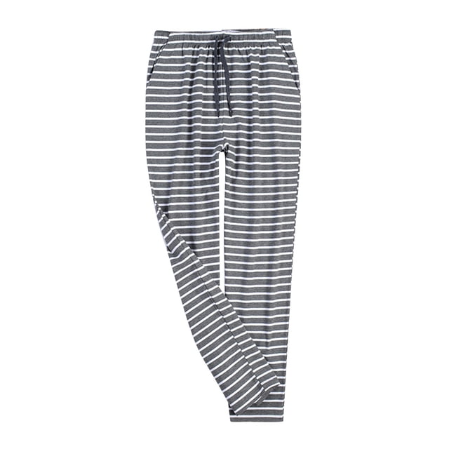 Men's Pajama Set for Home Comfort - Pure Loose Fit Spring Autumn Pants Large Size Easy Sleepwear