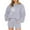 Gray, variant on 2 Piece Sweatsuits for Women Long Sleeve Print Pullover Sweatshirt Shorts with Pocket Fall Cozy Casual Loose Outfits, Black, M