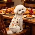 thumbnail image 6 of Thanksgiving Day Dog Vest, Pet Cat Fall Sleeveless Shirts with Pumpkin Turkey Autumn Leaves Owl Patterns, Dog Thanksgiving Vest Tank Tops, Outfit for Small Medium Dogs (Yellow, M), 6 of 7