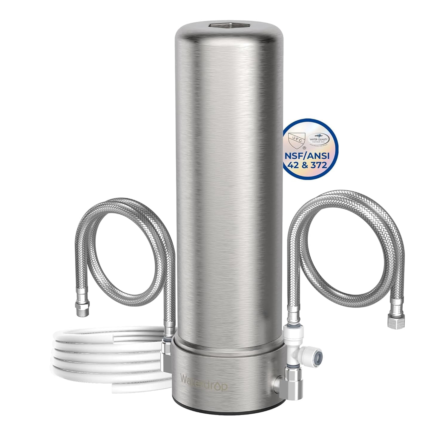 Restored Waterdrop AP13 Under Sink Water Filter and Refrigerator Water Filter 2-in-1, Inline Water Filter System for Refrigerator and Undersink (Refurbished)