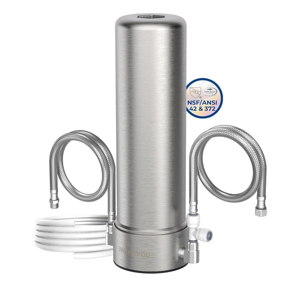 Restored Waterdrop AP13 Under Sink Water Filter and Refrigerator Water Filter 2-in-1, Inline Water Filter System for Refrigerator and Undersink (Refurbished)