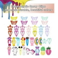 thumbnail image 3 of Hair Clips Colorful Hair Barrette Metal Cute Snap Hair Clips for Girls, Toddlers, Kids - 2 inch, 100pcs, 3 of 4