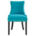 thumbnail image 5 of Modway Viscount 19" Modern Performance Velvet Dining Chair in Black/Pink, 5 of 9