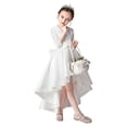 thumbnail image 4 of Conjunto de princesa de dos piezas de manga larga, vestido infantil largo irregular, 4 of 4