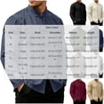 thumbnail image 3 of Men's Tang Suit Chinese Traditional Clothes Long Sleeve Stand Collar Zhongshan Shirts Casual Lightweight Cotton Linen Tops Khaki L, 3 of 6