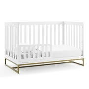 Delta Children Jade 4-in-1 Convertible Baby Crib - Greenguard Gold Certified, Ebony/Bronze