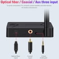 thumbnail image 3 of Transmisor de Audio 5,0 3,5mm AUX USB Coaxial óptico estéreo adaptador inalámbrico Dongle transmisión estable Sunnimix transmisor receptor, 3 of 8