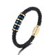 thumbnail image 1 of Pulsera tejida de cuero de moda, 21 cm, 1 of 2