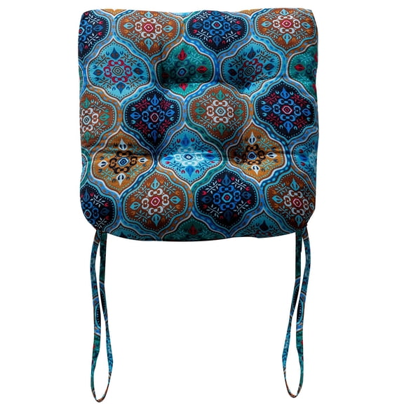 Farmhouse Bird Print Chair Cushions with Ties U-Shaped Soft Comfortable Chair Pads Non Slip Seat Cushions for Indoor Dining Room and Kitchen Chairs (White,16"x16")