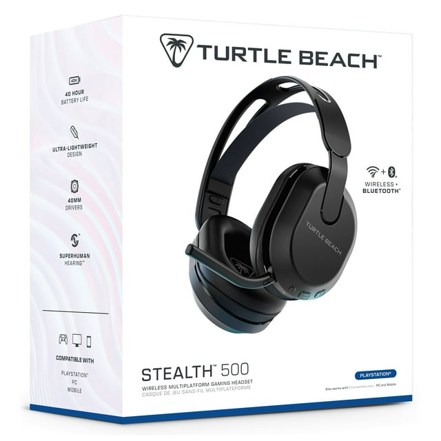 Turtle Beach® Stealth™ 500 – Black PS5™, PS4™, PC, & Bluetooth® Equipped Mobile Devices