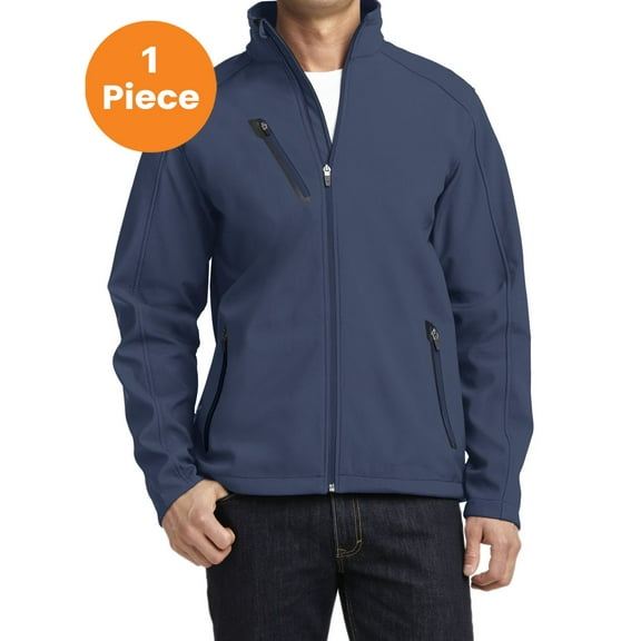 Port Authority J324 Welded Soft Shell Jacket, Dress Blue Navy, 3XL, Big and Tall Coats and Jackets