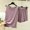 Gray, variant on Juslio Womens Pajama Sets Solid Homewear Fashion Modal Crewneck Sleeveless and Shorts 2 Piece Matching Pajamas Sets L