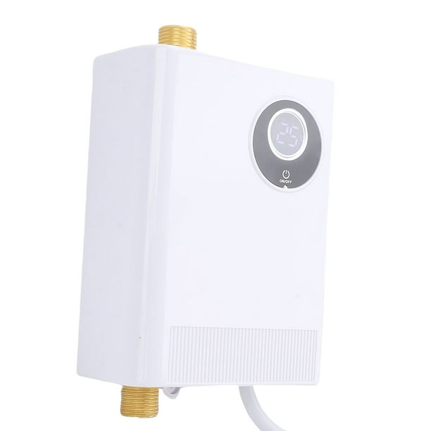 Mini Calentador De Agua Sin Tanque, Pantalla Táctil Calentador De Agua Eléctrico Para El Apartamento De La Cocina Baño RV White