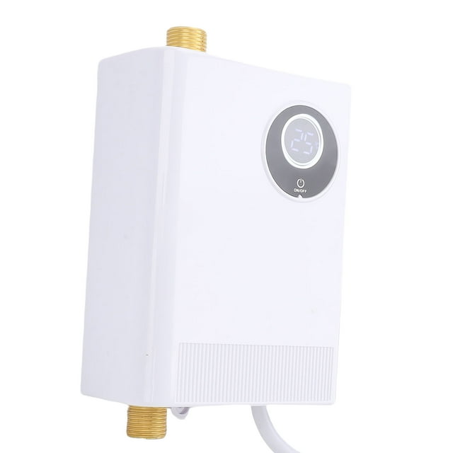 Tankless Water Heater Electric, Mini Variable Frequency Constant Temperature Hot Water Heater Under Sink for RV Kitchen Bathroom Apartment Camping