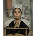 thumbnail image 3 of Maria Wiik 15x17 Black Modern Framed Museum Art Print Titled - In the Church (1884), 3 of 5