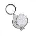 thumbnail image 1 of White Irregular Puckers Elegent Pattern Finger Nail Clippers Scissor Stainless Steel Cutter, 1 of 3