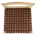 thumbnail image 5 of SAFAVIEH Eluned Leather Dining Chair, Cognac/Natural, Set of 2 (18.5 in. W x D x 31.5 in. H), 5 of 7