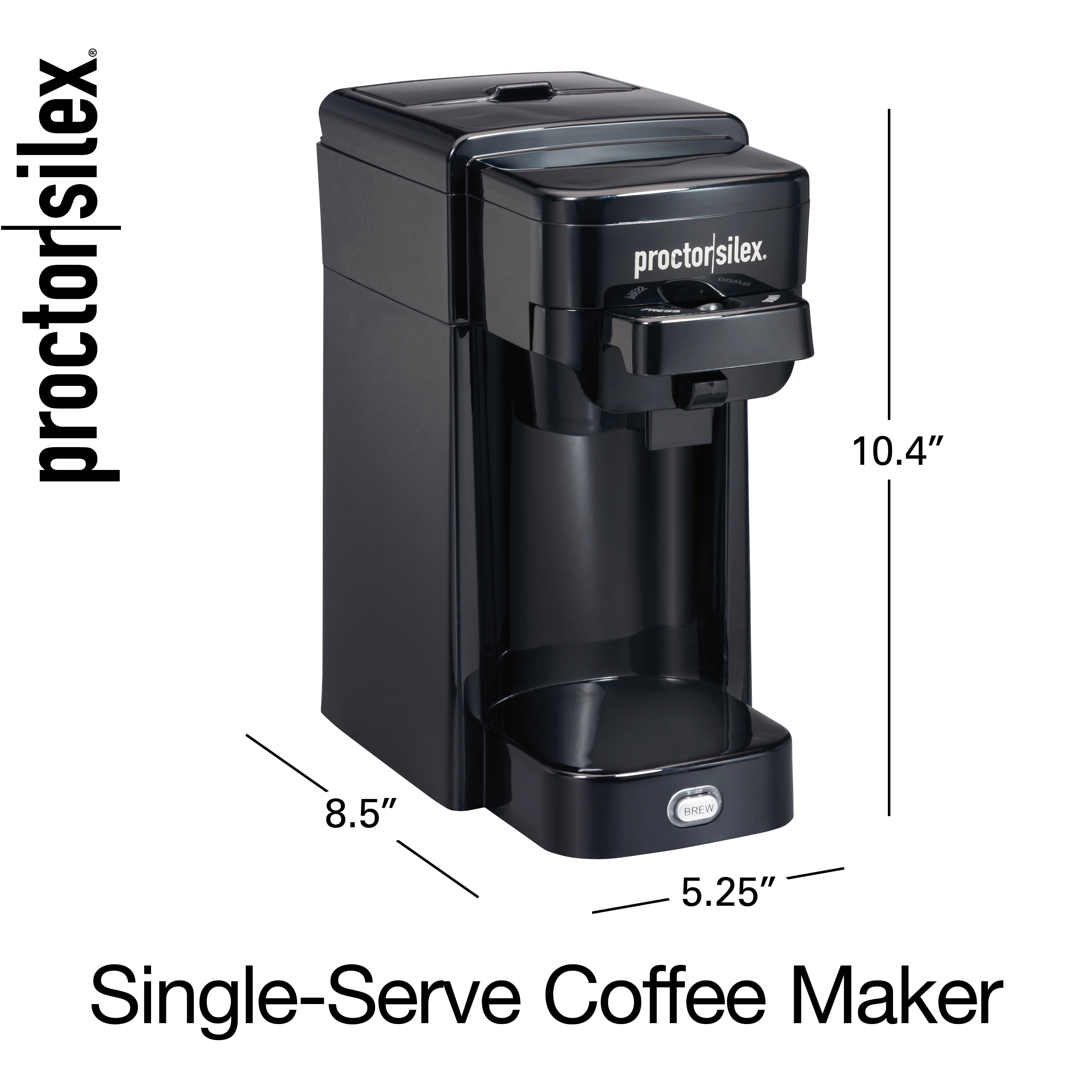 COFFEE MAKER FOR MICROWAVE 1 Serving 8 Fl. Oz. by Microperk Black Clear