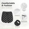 thumbnail image 4 of Balery Golf Balls Pantalones cortos deportivos para mujer con forro y dos bolsillos, elásticos, para entrenamiento, gimnasio, yoga-X-Large, 4 of 7