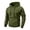 152#Army Green, variant on Fleece Men's Hoodies Baggy Soft Outdoor Men Sweatshirts Long Sleeve Pullover Kangaroo Pocket Brown L
